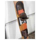 Set of Vintage Wooden Water Skis