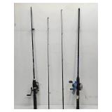 (2) Assorted New Fishing Rods with Reels