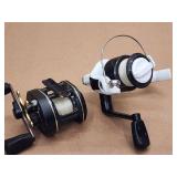 (2) Assorted Fishing Reels including a Daiwa HT1000 Fishing Reel