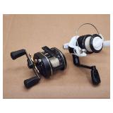 (2) Assorted Fishing Reels including a Daiwa HT1000 Fishing Reel