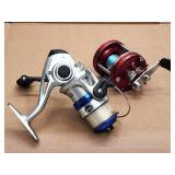 (2) Assorted Fishing Reels
