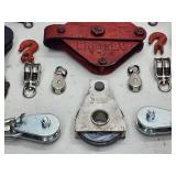 Large Assortment of Hoist Pullys