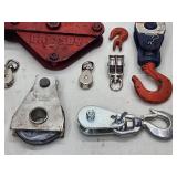 Large Assortment of Hoist Pullys