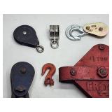 Large Assortment of Hoist Pullys