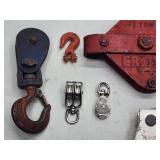 Large Assortment of Hoist Pullys