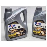 (2) 1 Gal Mobil I Delvac 5W-40 Deisel Motor Oil, NEW