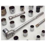 Heavy Equipment 1" Ratchet and Assorted Sockets
