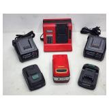 (3) Cordless Charging Stations with Batteries
