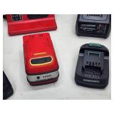 (3) Cordless Charging Stations with Batteries