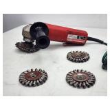 Milwaukee Angle Grinder with Wire Disc