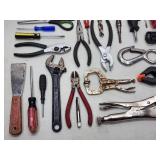 Table of Assorted Hand Tools