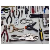 Table of Assorted Hand Tools
