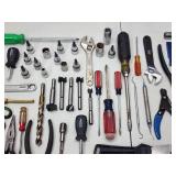 Table of Assorted Hand Tools