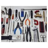 Table of Assorted Hand Tools