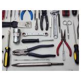 Table of Assorted Hand Tools