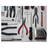 Table of Assorted Hand Tools