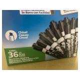 Expo Black Chisel Dry Erase Markers