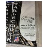 White Plastic Tablecovers