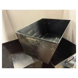 Black Metal Bins