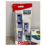 Pentel Erasers and BIC Correctip Tape