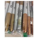Sharpie Bronze and Gold Metallic Markers
