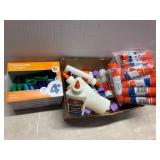 Kids Scissors, Glue and Glue Sticks