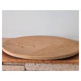 Lot of (1) Wooden Lazy Susan Turntable 23 1/2"