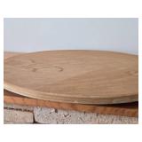 Lot of (1) Wooden Lazy Susan Turntable 23 1/2"
