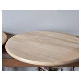 Lot of (2) Wooden Lazy Susan Turntables 15"