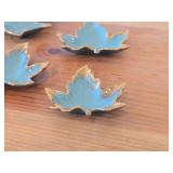Lot of (6) Vintage Leaf Shaped Dishes