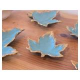 Lot of (6) Vintage Leaf Shaped Dishes