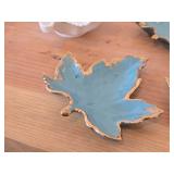 Lot of (6) Vintage Leaf Shaped Dishes