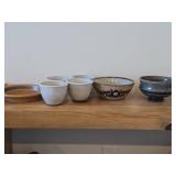 (6) Ceramic Bowls, (1) Stoneware Saucer by Dansk