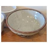 (6) Ceramic Bowls, (1) Stoneware Saucer by Dansk