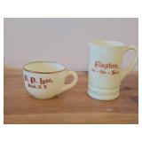 Custard Glass Souvenir - Mini Pitcher and Cup