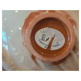 Sud & Co Cassis En Provence Collection Glazed Terra Cotta Pottery Pedestal Bowl (France)