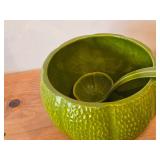 Fruit Shaped Punch Bowl with Ladle + (5) Fruit Shaped Cups