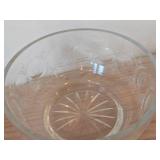 Glass Bowl, Crystal Salt Dip, Crystal Candleholder, Glass Divided Dish