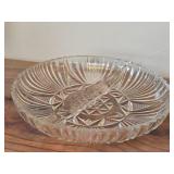 Glass Bowl, Crystal Salt Dip, Crystal Candleholder, Glass Divided Dish