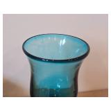 Hand-blown Mexican Art Glass Stem Goblet