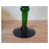 Hand-blown Mexican Art Glass Stem Goblet