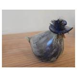 Lot of (2) Hand-blown Bird Figurines