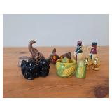 Lot of (6 Sets) Salt and Pepper Shakers