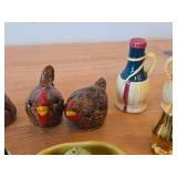 Lot of (6 Sets) Salt and Pepper Shakers