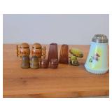 Shakers - (4 Sets) of Salt and Pepper Shakers, (1) Individual Salt and Pepper Shaker, (1) Sugar Shaker