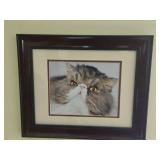 Lot of (2) Cat theme Wall Art