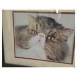 Lot of (2) Cat theme Wall Art