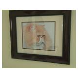 Lot of (2) Cat theme Wall Art