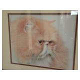 Lot of (2) Cat theme Wall Art
