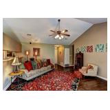Sofa, Lamps, Rug, Accessories